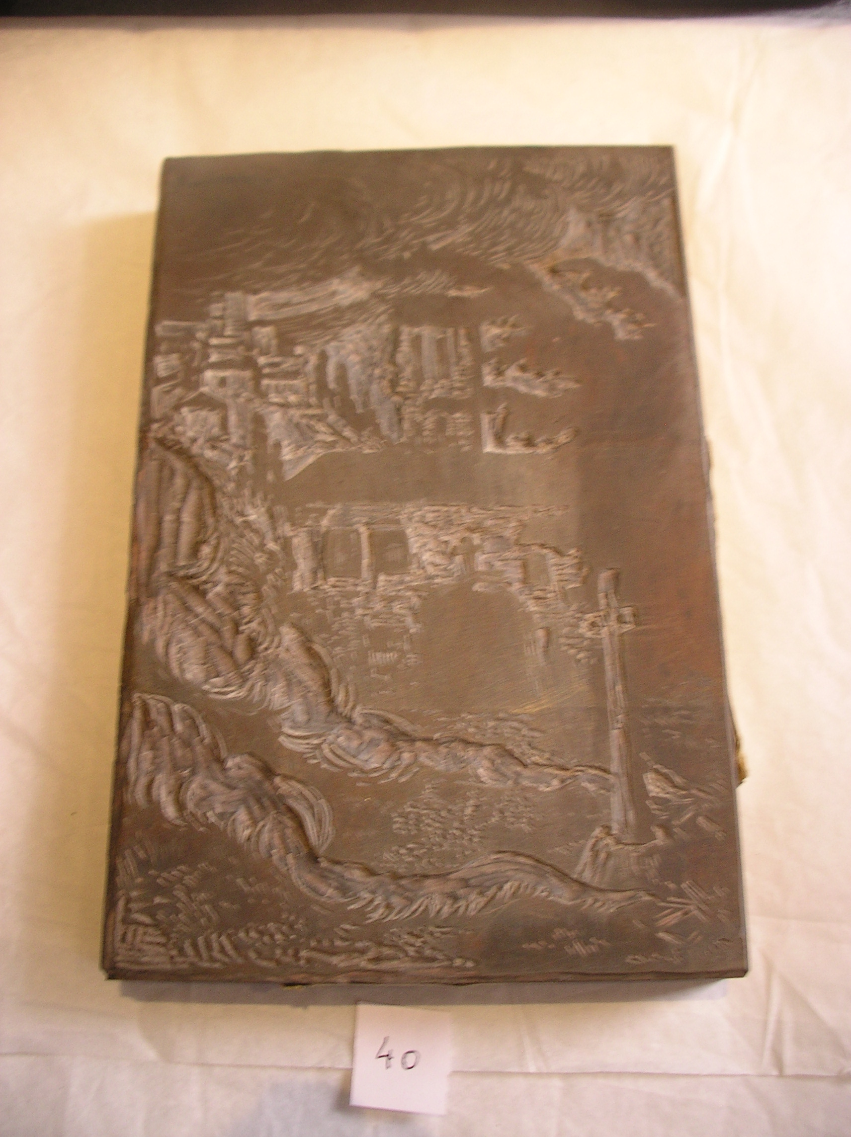 Lot de 2 matrices de plaque représentant Frère Vent