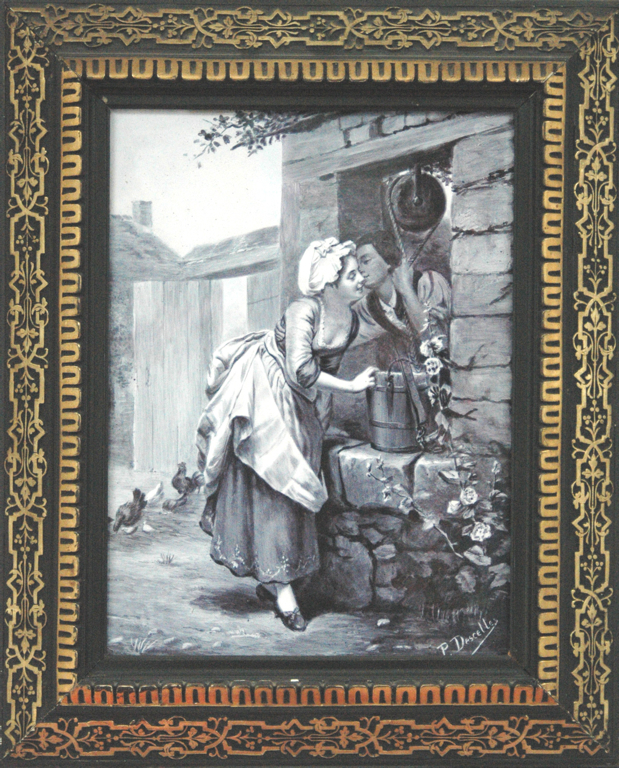 Scène galante près d’un puits