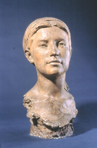 Tête de femme au foulard