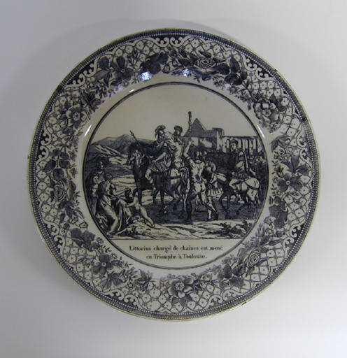 Littorius chargé de chaînes est mené en triomphe à Toulouse