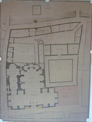 Plan de l'ancien couvent des Carmes