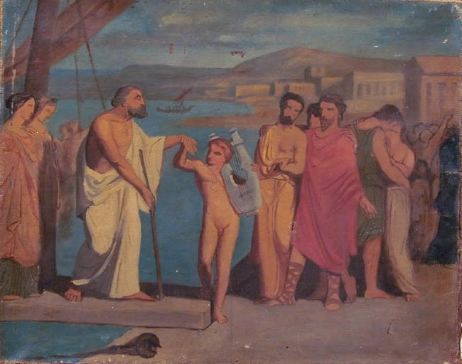 Scène de l'antiquité grecque