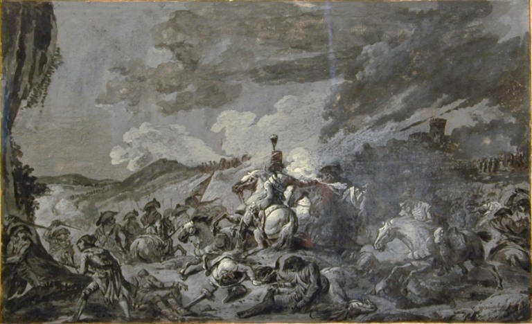 Combat de cavaliers et de fantassins de l'armée des Pyrénées-Orientales