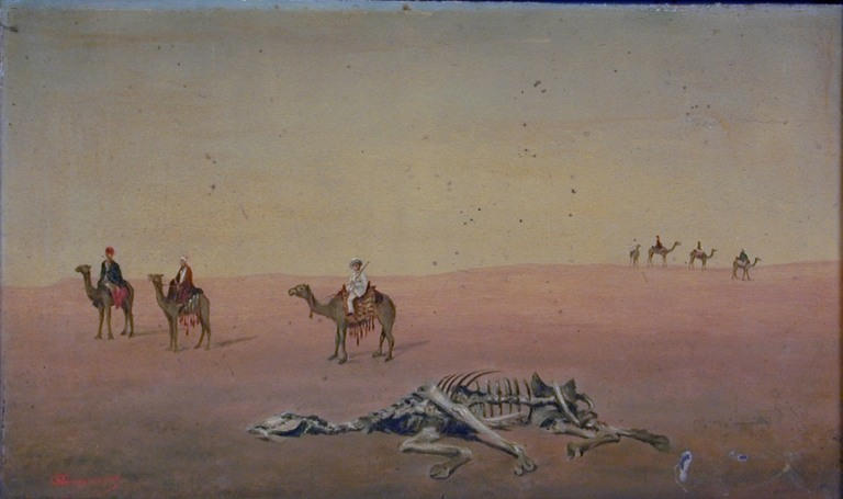 Marius Cazeneuve dans le désert