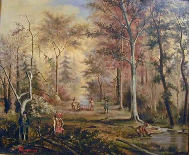 Marius Cazeneuve chez les Indiens d'Amérique du Nord