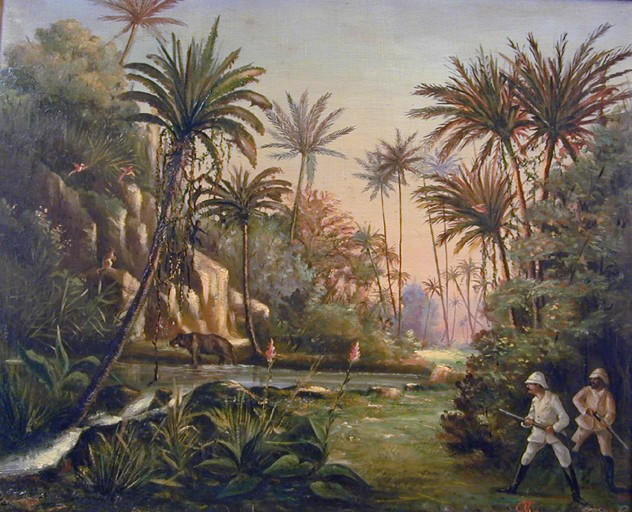 Chasse à l'hippopotame