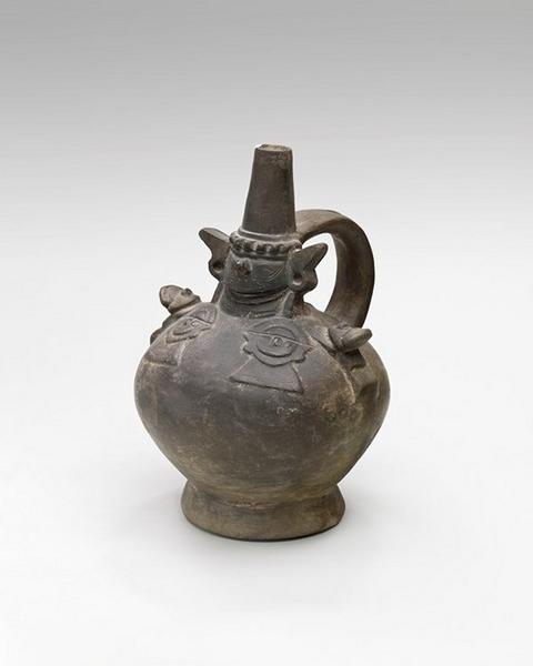 Vase bouteille anthropomorphe