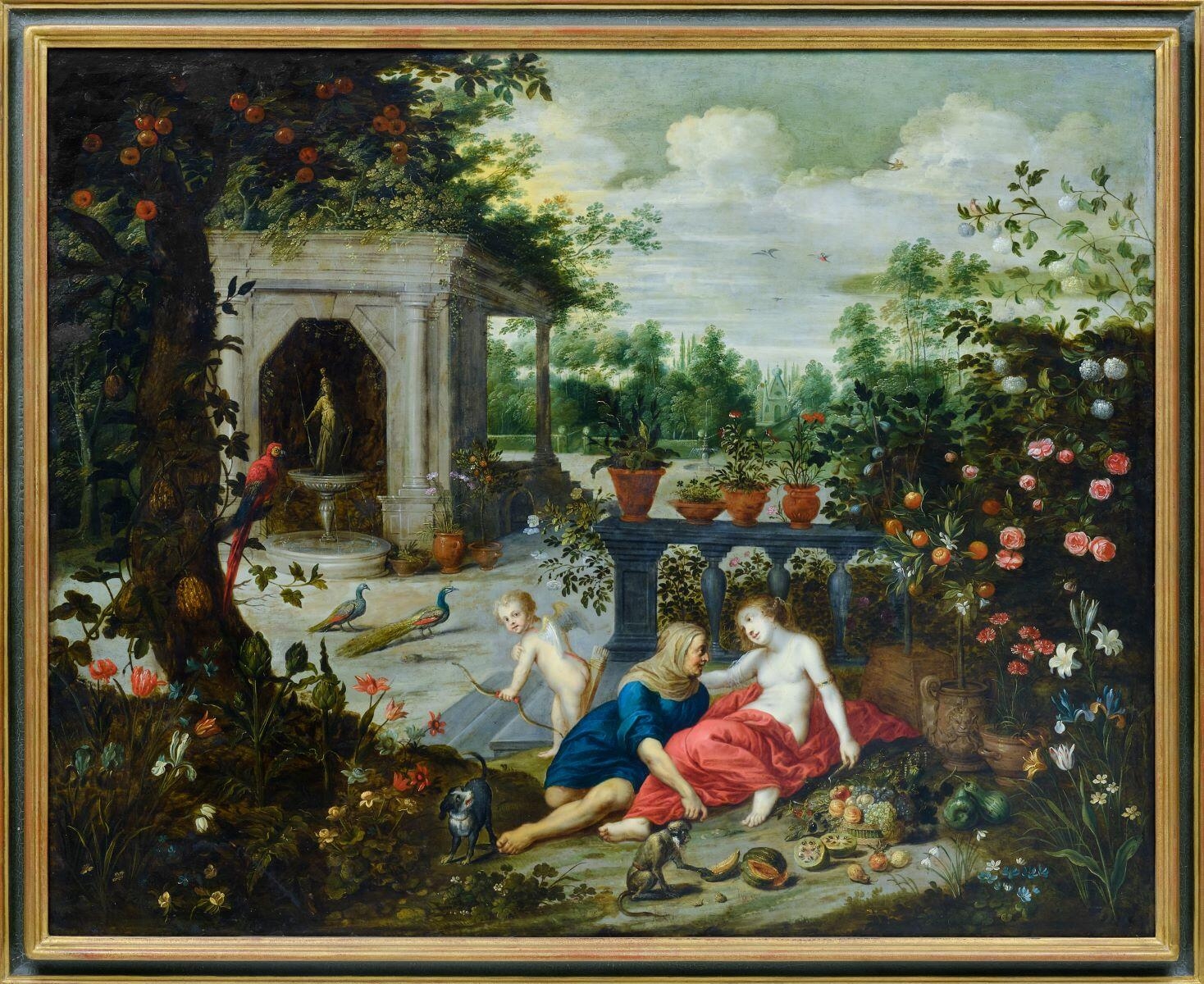 Vertumne et Pomone ; Scène dans un parc (titre ancien)