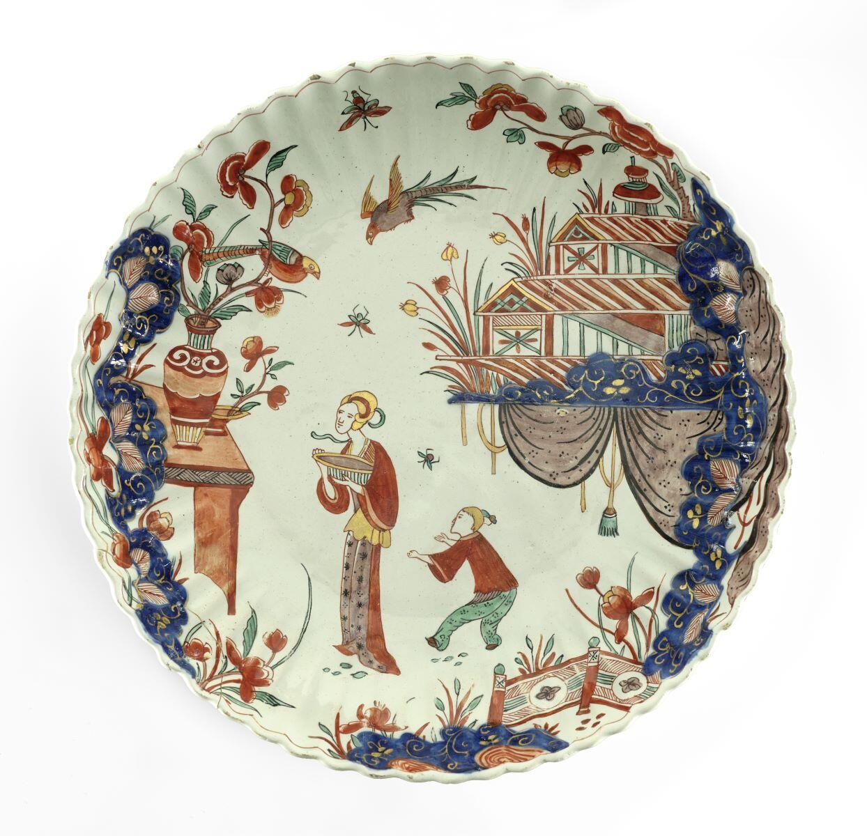 Scène d'offrande chinoise