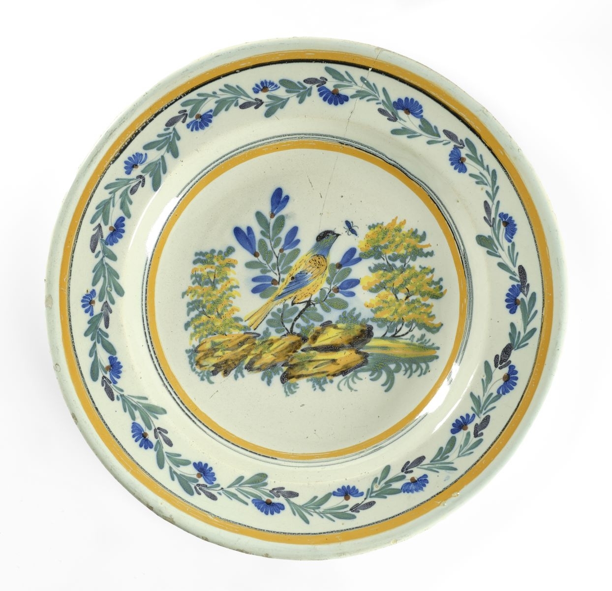 Oiseau sur une branche fleurie