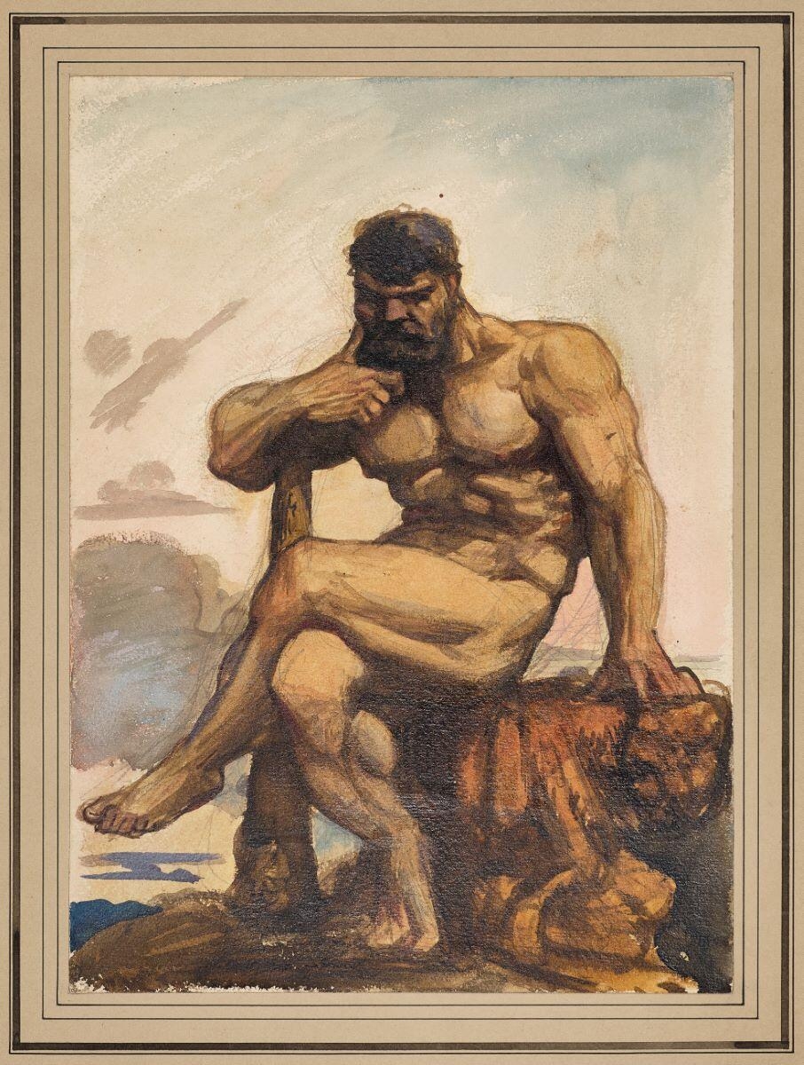Hercule assis
