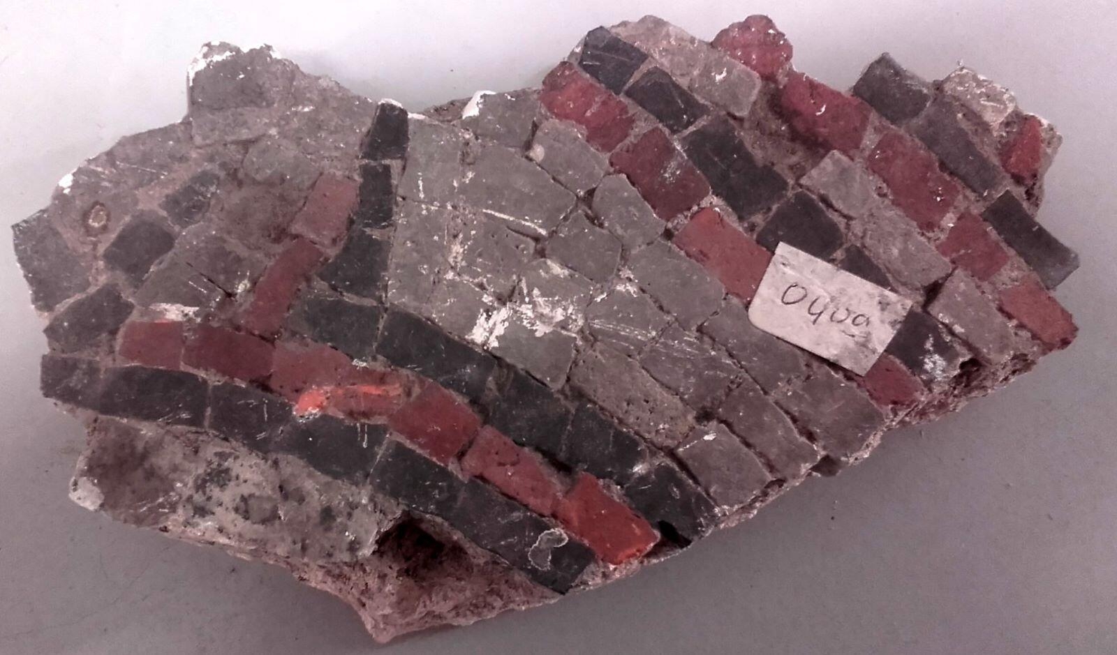 Fragment de mosaïque du pavement de Saint-Bertin