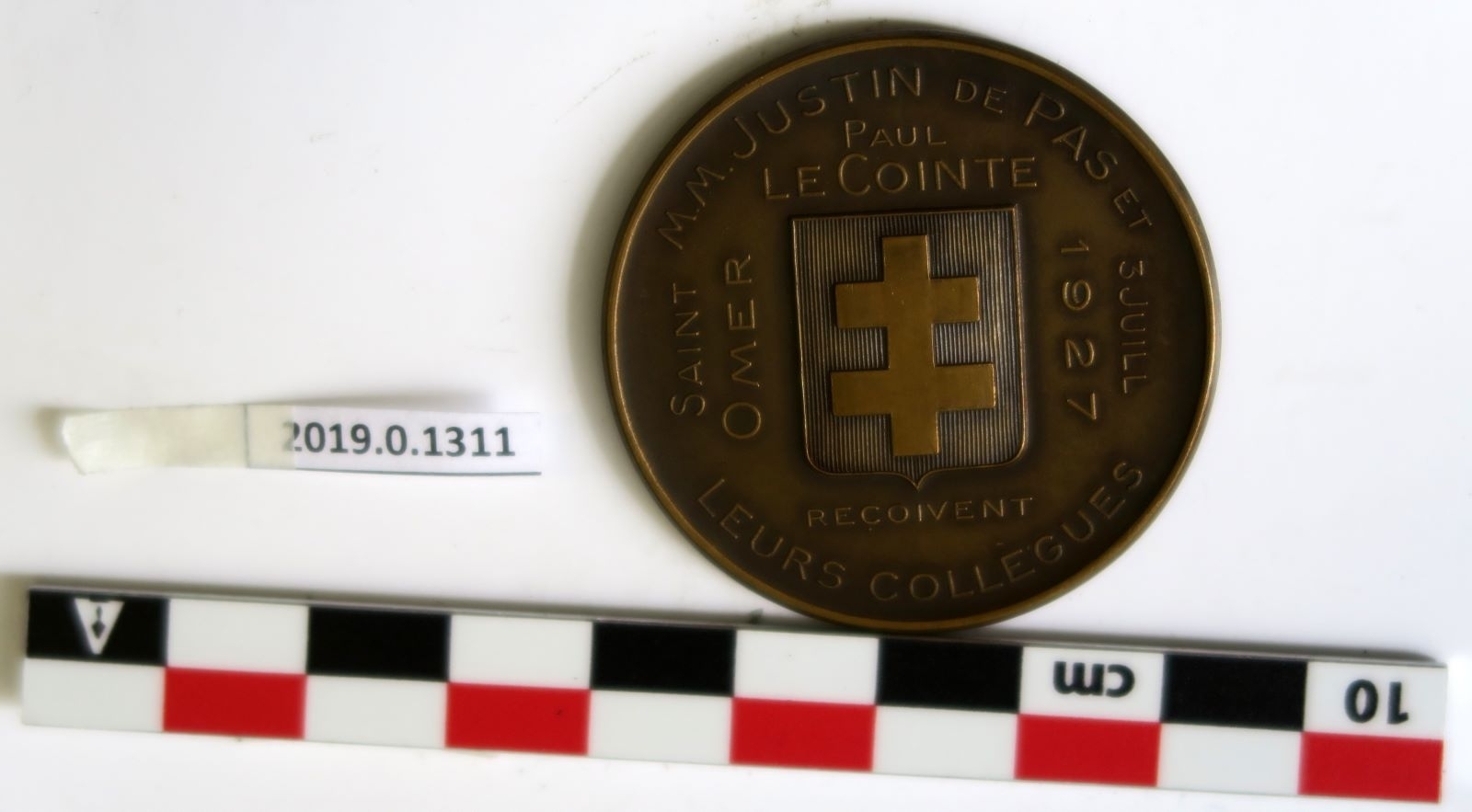 M.M. Justin de Pas et Paul de Cointe (avers) ; Societé de Numismatique du nord de la France  (revers)