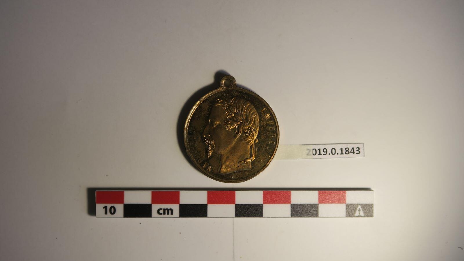 Napoléon III (avers) ; Eugénie impératrice (revers)