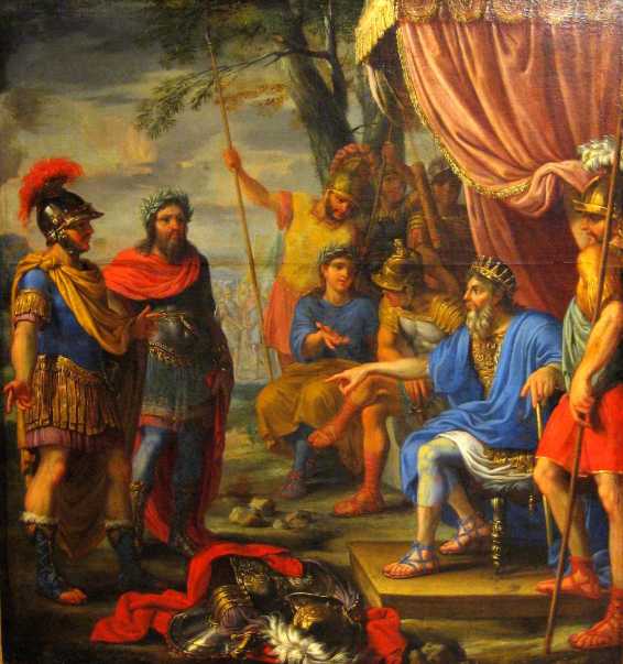 La dispute entre Ajax et Ulysse pour les armes d'Achille