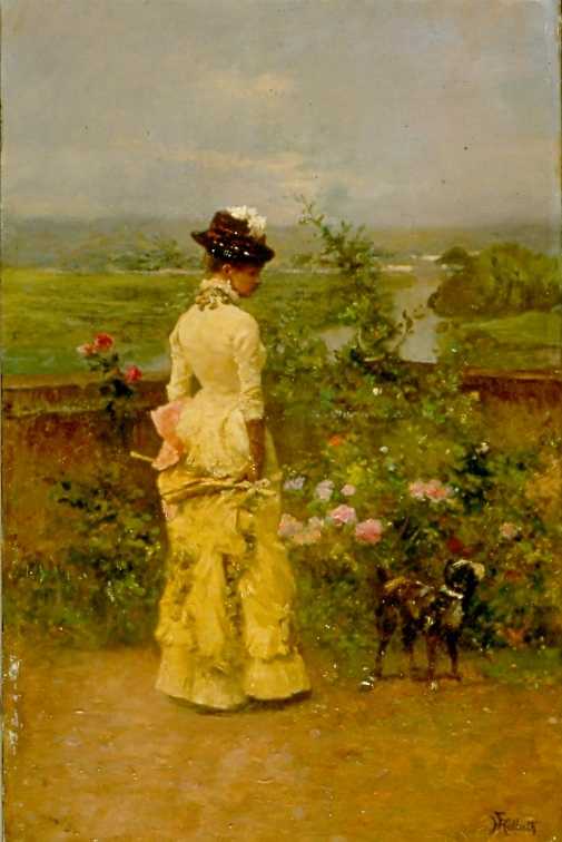 Femme au chien