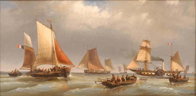 Le bateau à roue reliant Honfleur à Trouville