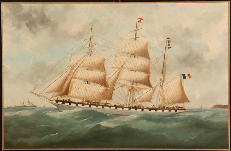 La Jeanne d'Arc sortant du Havre