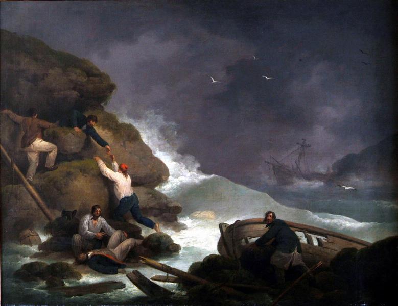 A shipwreck off the Isle of Wight