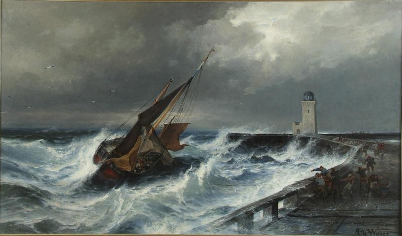 L'arrivée des navires de pêche par gros temps