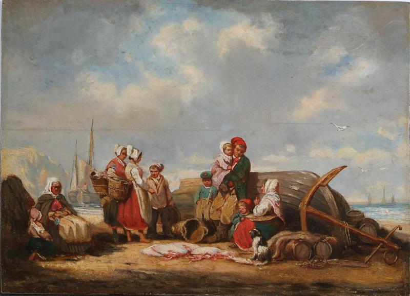 Pêcheur de raies et sa famille