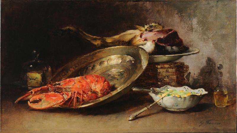 Nature morte au cuivre et au homard