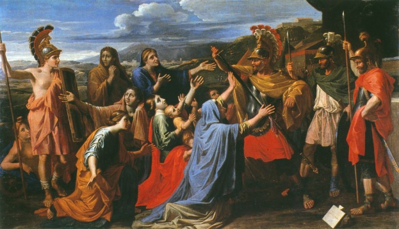 Coriolan supplié par sa famille ; Coriolan cédant aux prières de sa mère (autre titre) ; Coriolan supplié par les siens (autre titre) ; Coriolan supplié par sa mère et son épouse (autre titre)