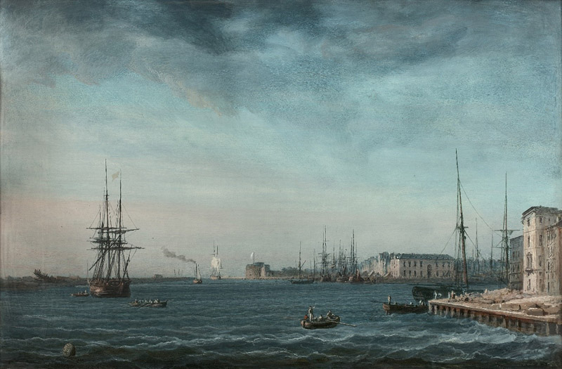 Le Havre, vue de l'entrée du port