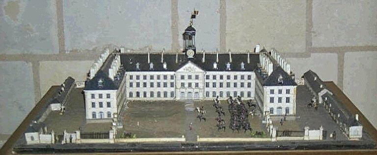 Maquette de l'école de Cavalerie de Saumur