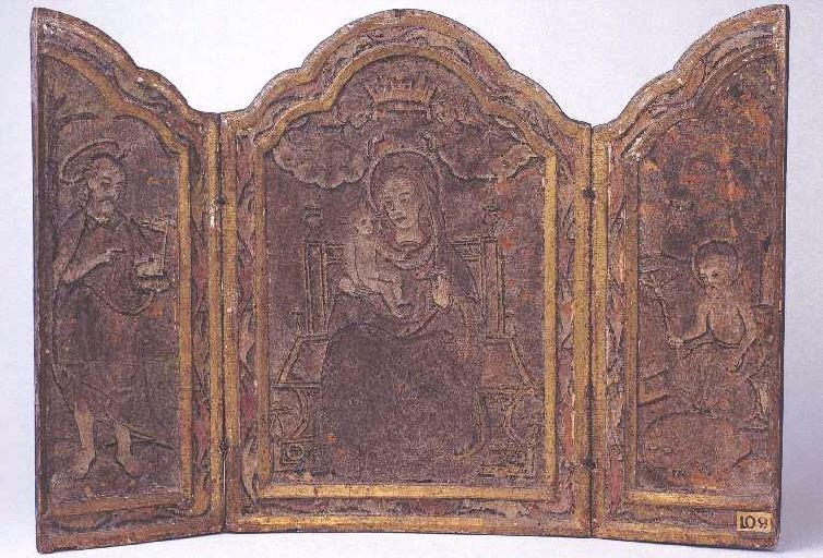 Saint Jean ; Vierge à l'Enfant ; Saint Jérôme