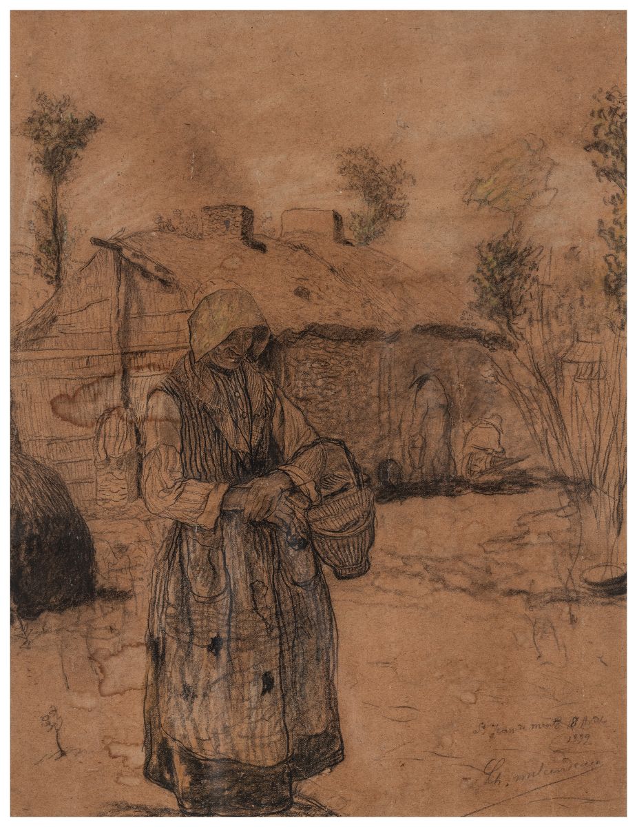 Femme en robe longue