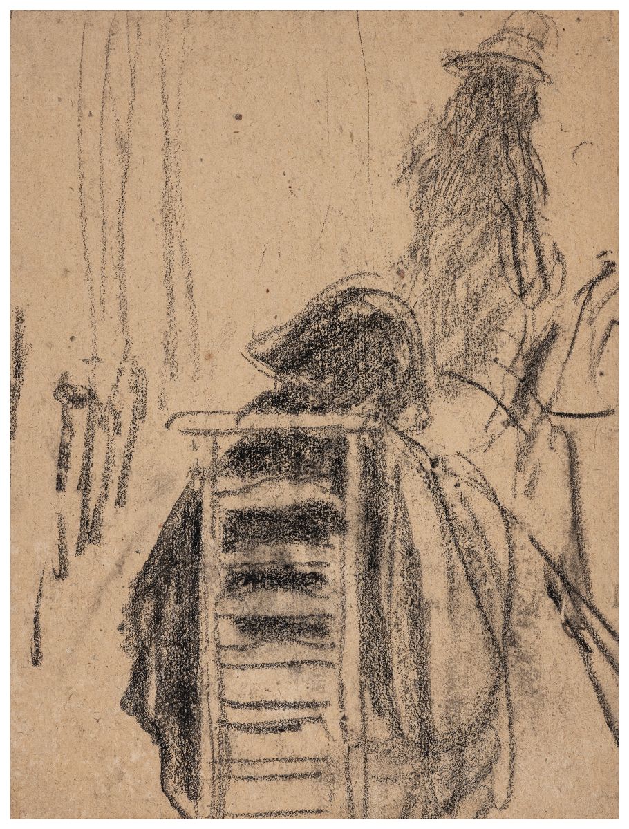 Maraîchine assise sur une chaise d'église