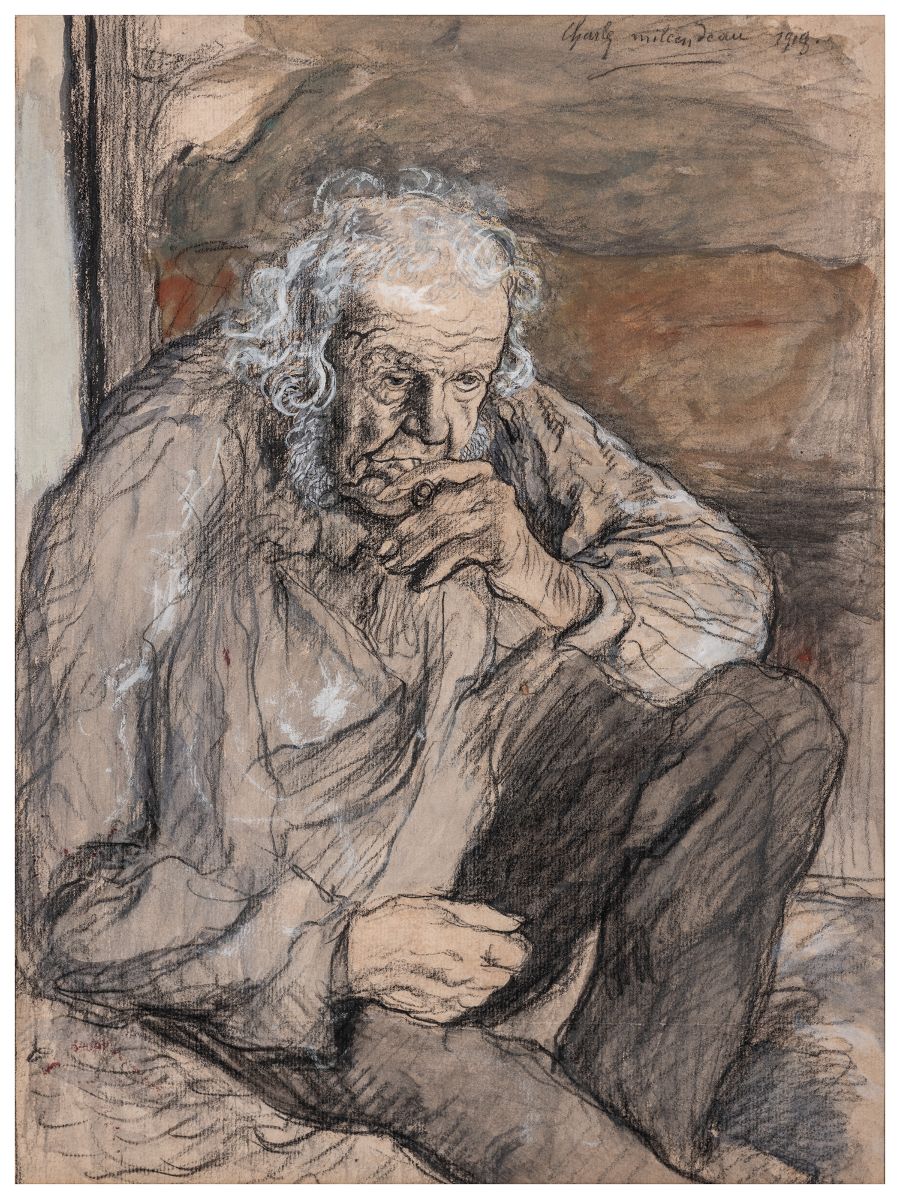 Le buveur ; Vieillard à "la chevelure argentée"