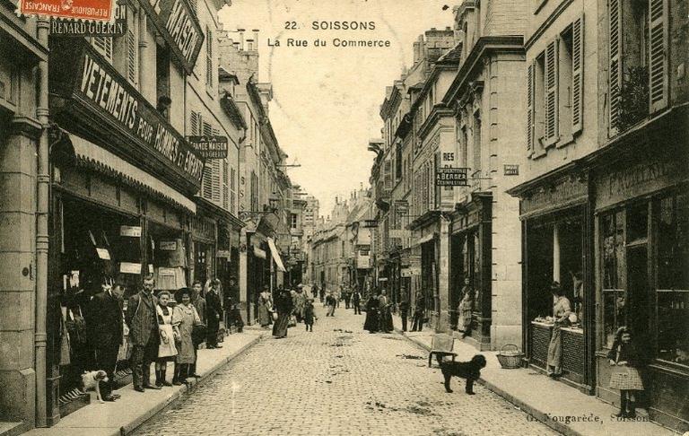 Soissons - La Rue du Commerce