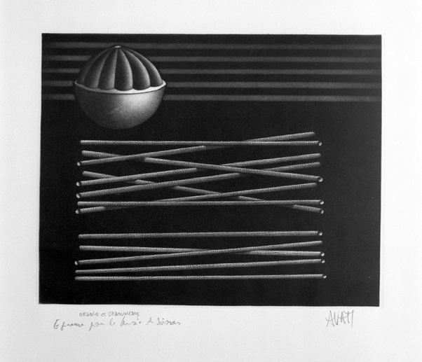 Orange et chalumeaux