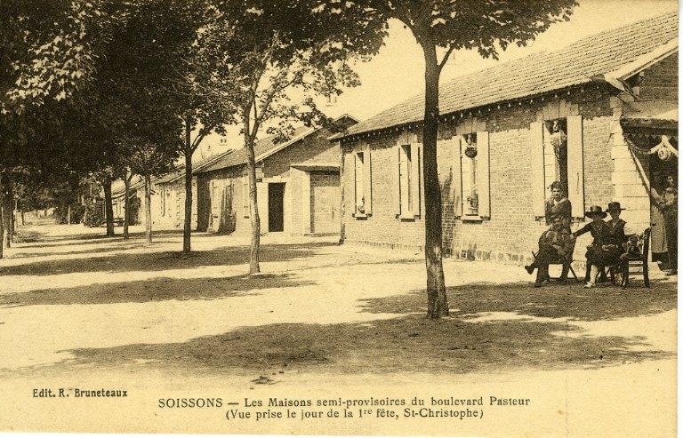Soissons - Les maisons semi-provisoires du boulevard Jeanne d'Arc