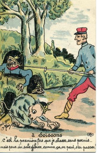 A Soissons c'est la première fois que je chasse sans permis..
