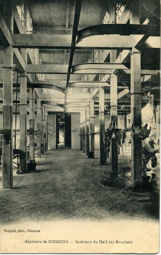 Abattoirs de Soissons - Intérieur du hall des bouchers