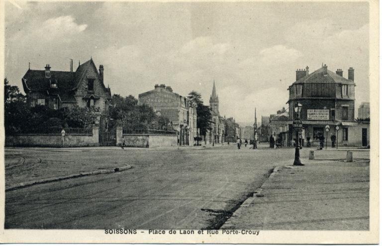 Soissons - Place de Laon et rue Porte-Crouy