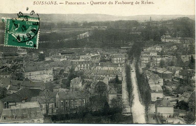 Soissons - Panorama - Quartier du Faubourg de Reims