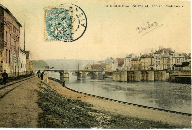Soissons - L'Aisne et l'ancien Pont-Levis