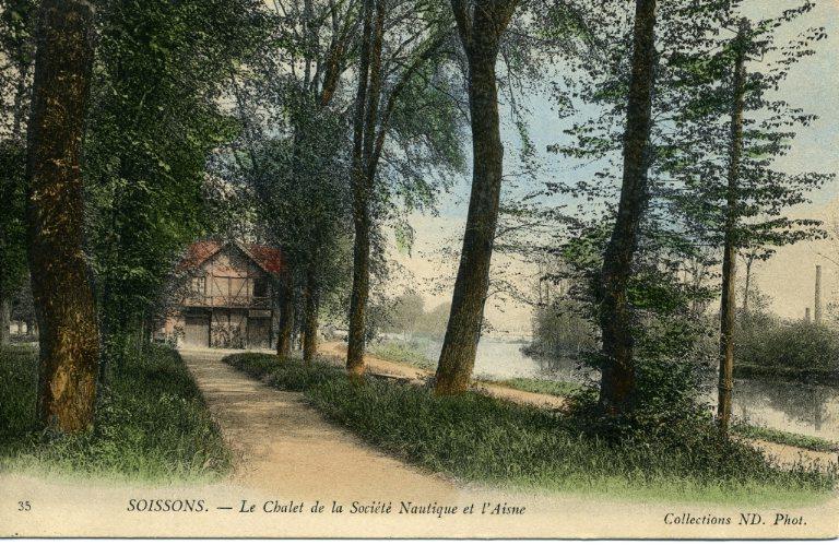 Soissons - Le Chalet de la Société Nautique et l'Aisne