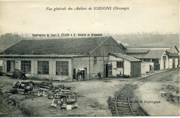 Soissons - Vue générale des Ateliers de Soissons (Orcamps)