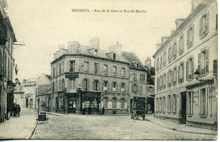 Soissons - Rue de la Gare et Rue Saint-Martin
