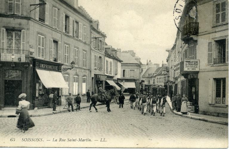 Soissons - La Rue Saint-Martin