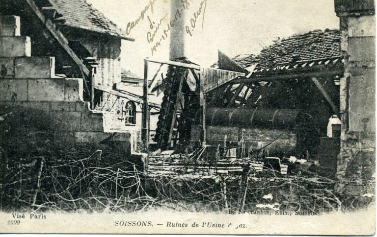 Soissons - Ruines de l'Usine à gaz