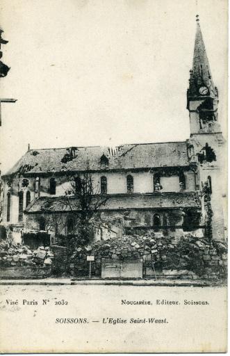 Soissons - L'église Saint-Waast