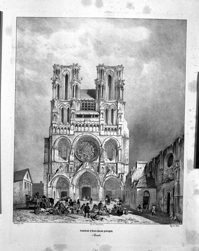Cathédrale de Laon, façade principale