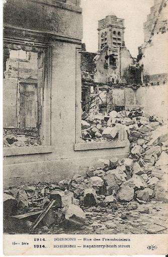 1914 - Soissons - Rue des Framboisiers