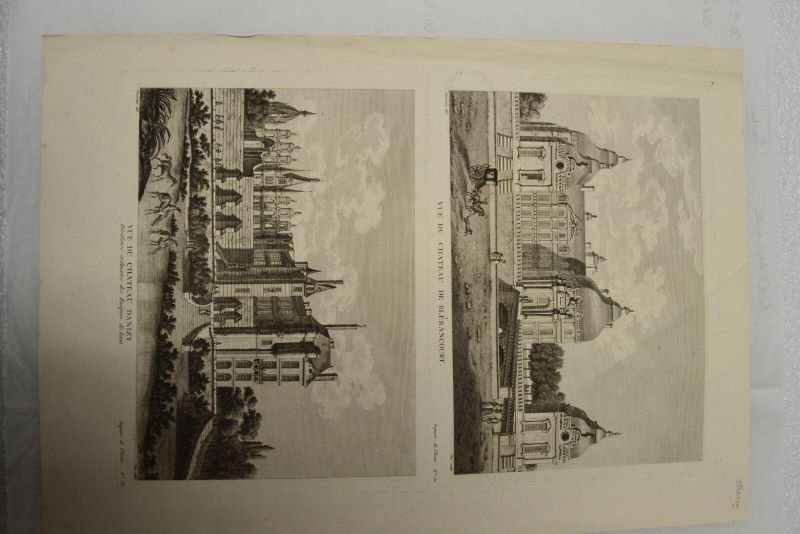 Vue du château de Blérancourt / Vue du château de Danizy, résidence ordinaire des évêques de Laon